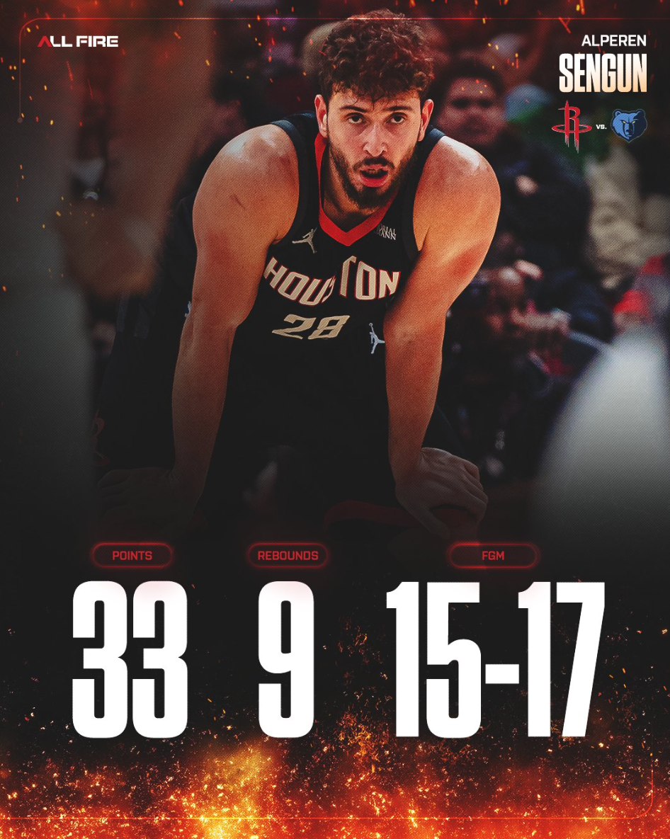 休媒热议申京17中15:创4纪录比肩大梦 联盟前5中锋 火箭非卖品